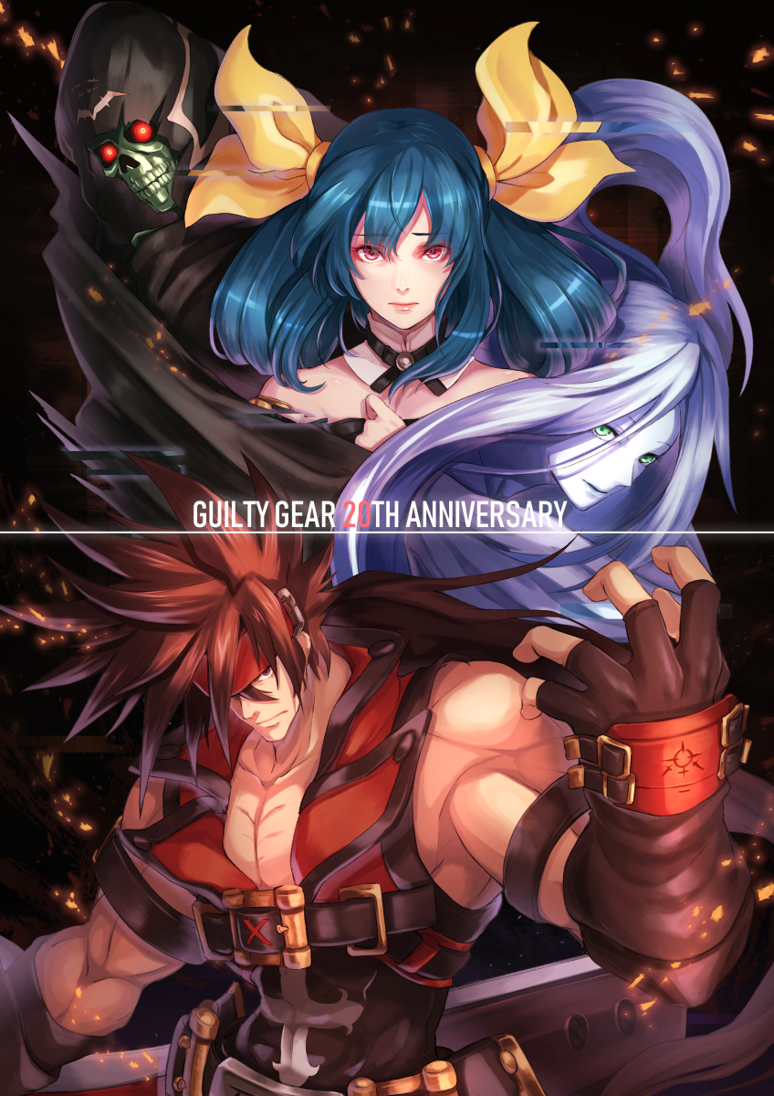 dizzy and sol badguy (guilty gear and 1 more) drawn by re_(re_09)