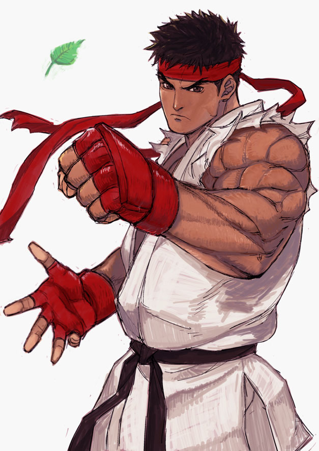ryu (street fighter and 1 more) drawn by tetsu_(kimuchi)