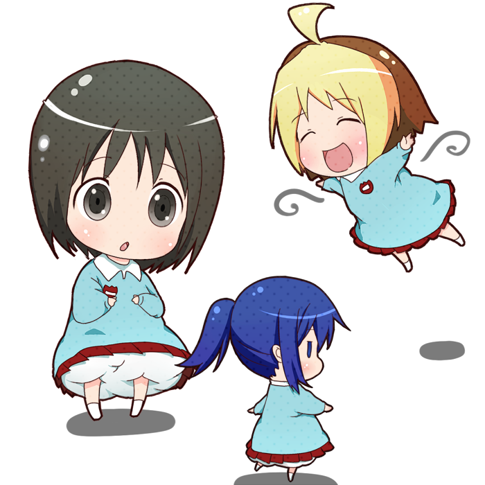 anzu, hiiragi, and koume (hanamaru youchien) drawn by tsukusun