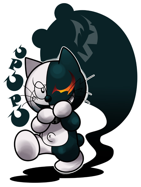monokuma, doraemon, ooyama nobuyo, and monodora (danganronpa and 1 more) drawn by kumano_sakunosuke