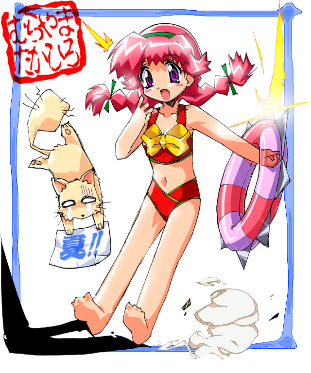 menchi and cosette sara (excel saga) drawn by yamamura_hiroki