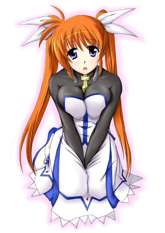 takamachi nanoha (lyrical nanoha and 1 more) drawn by sakura_yuu