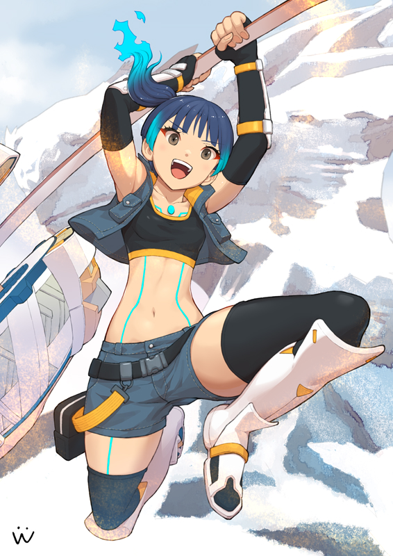 sena (xenoblade chronicles and 1 more) drawn by kusasugimath