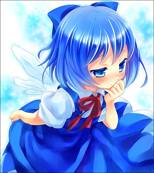 cirno (touhou) drawn by maki_(natoriumu) and yashiro_seika