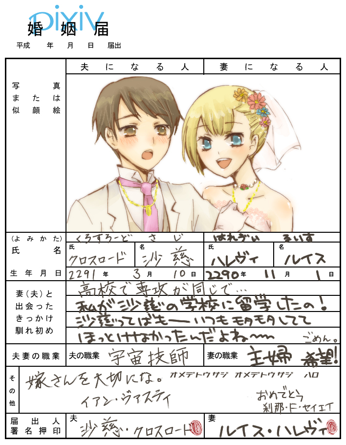 louise halevy and saji crossroad (gundam and 1 more) drawn by sb_ryo0528