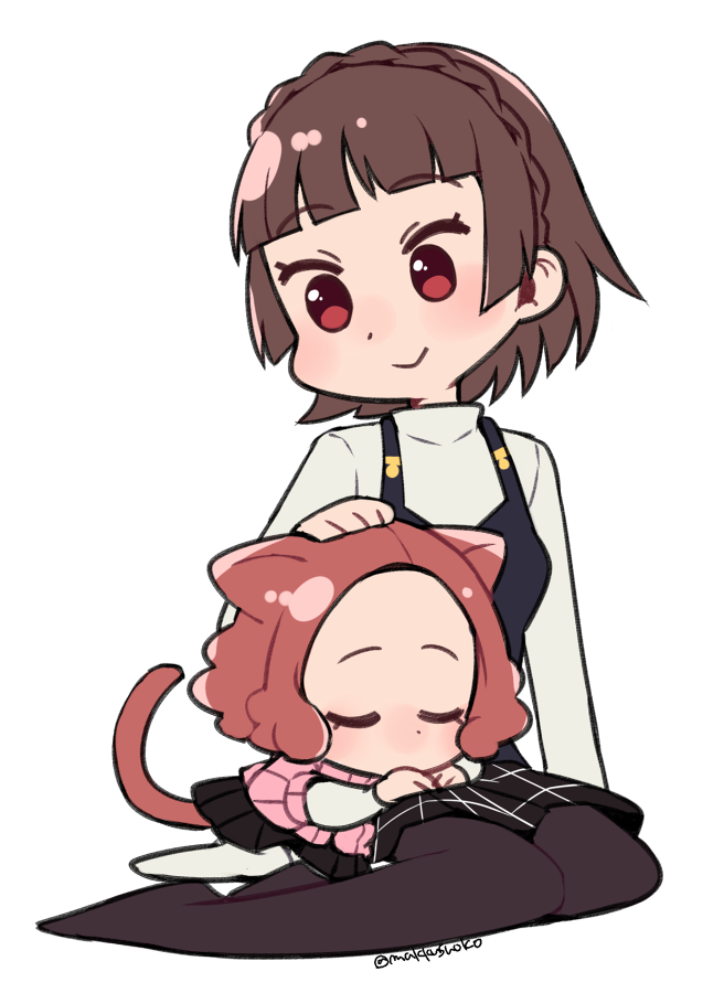 niijima makoto and okumura haru (persona and 1 more) drawn by do_m_kaeru