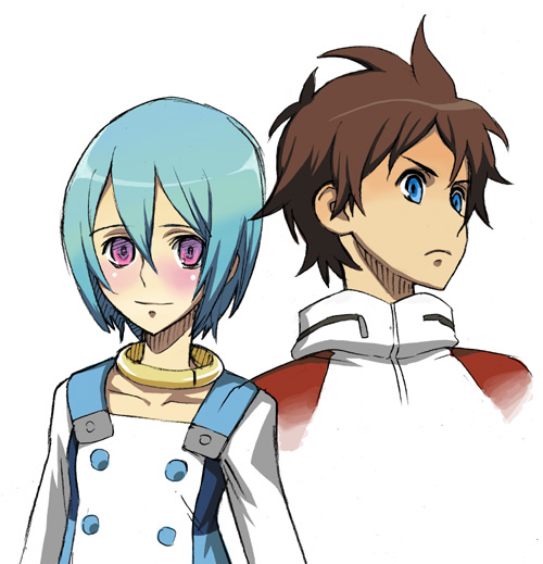 eureka and renton thurston (eureka seven) drawn by shiono_etorouji