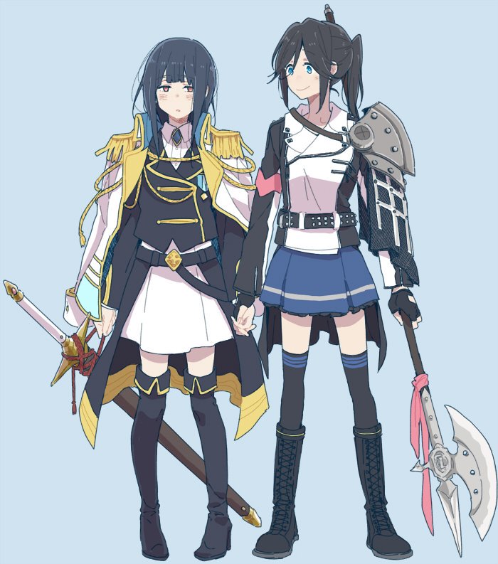 yoroizuka mizore and kasaki nozomi (hibike! euphonium and 2 more) drawn by ree_(re-19)
