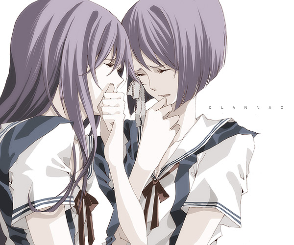 fujibayashi kyou and fujibayashi ryou (clannad) drawn by rasshel