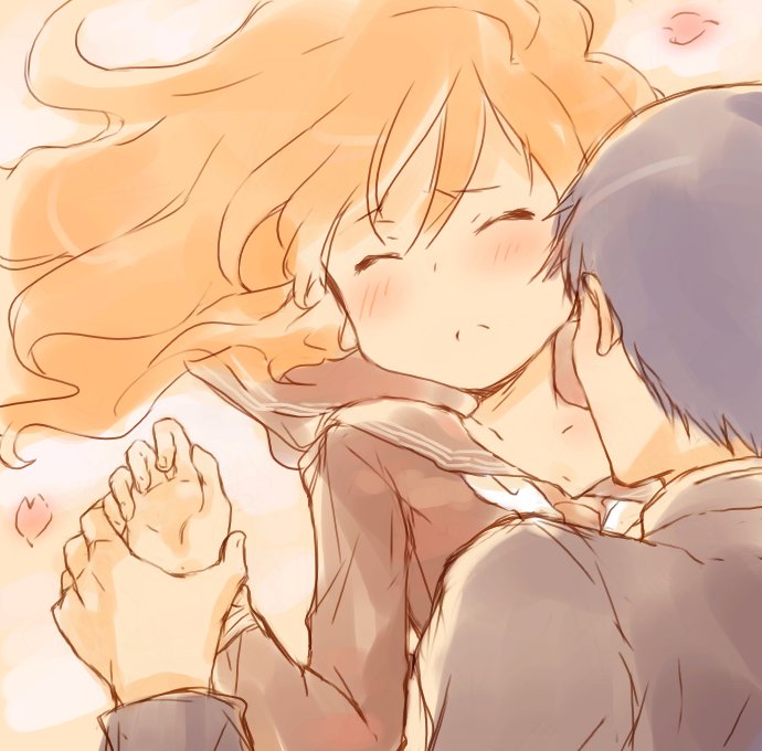 aisaka taiga and takasu ryuuji (toradora!) drawn by shirotaka_(shirotaka)