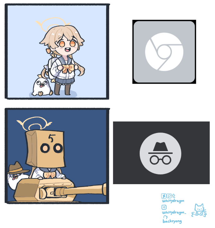 hifumi, peroro, and faust (blue archive and 1 more) drawn by whitydragon