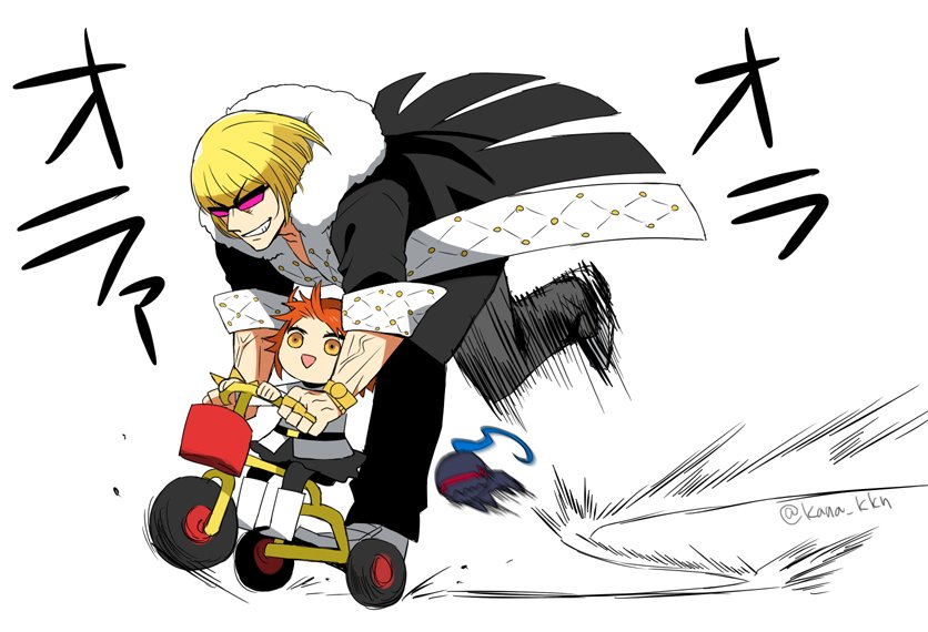 fujimaru ritsuka, berserker, and sakata kintoki (fate and 2 more) drawn by kaidou_j1