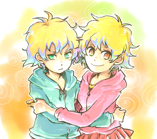 nia teppelin and lordgenome (tengen toppa gurren lagann and 1 more)