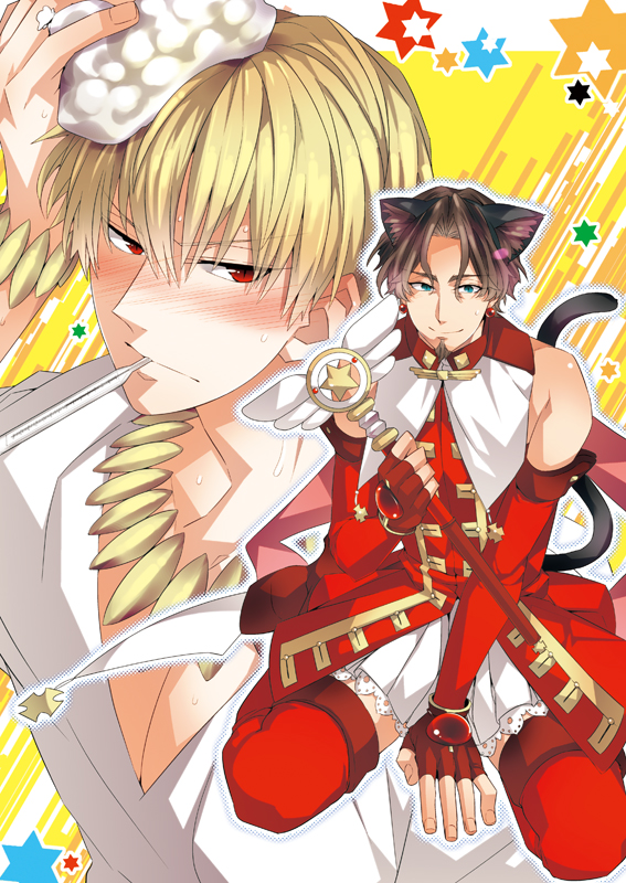 tohsaka rin, magical ruby, tohsaka tokiomi, gilgamesh, and kaleido ruby (fate and 1 more) drawn by ichitaka