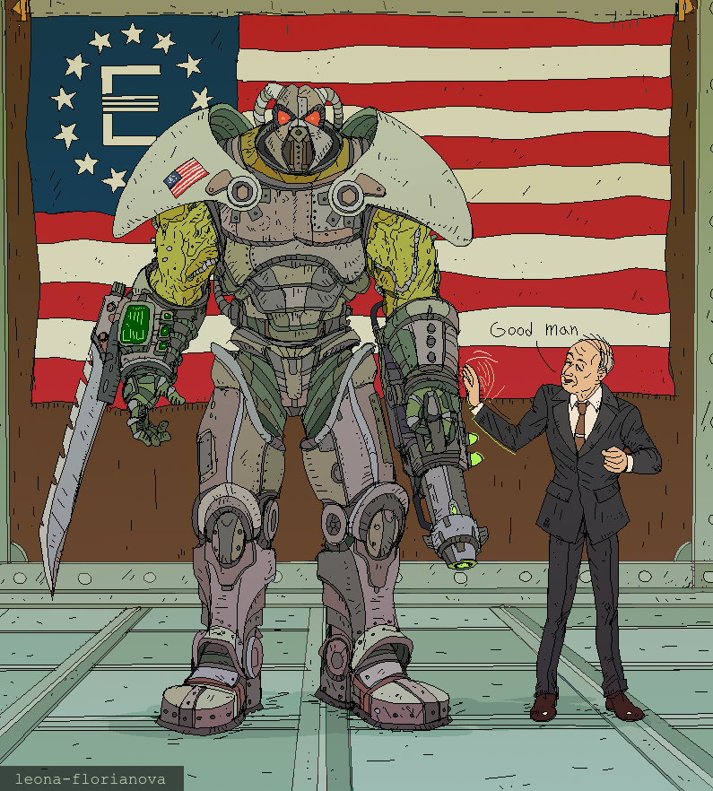 frank horrigan and dick richardson (fallout and 1 more) drawn by leona-florianova