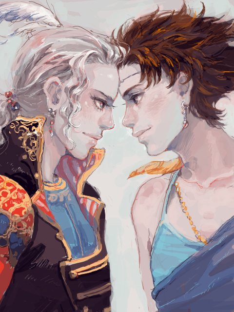 faris scherwiz and bartz klauser (final fantasy and 1 more) drawn by nacky
