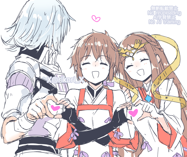 lora, jin, and fan la norne (xenoblade chronicles and 2 more) drawn by mizuki_riko