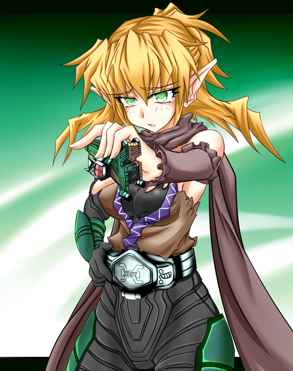 mizuhashi parsee, kamen rider kick hopper, and yaguruma sou (touhou and 2 more) drawn by kumapan
