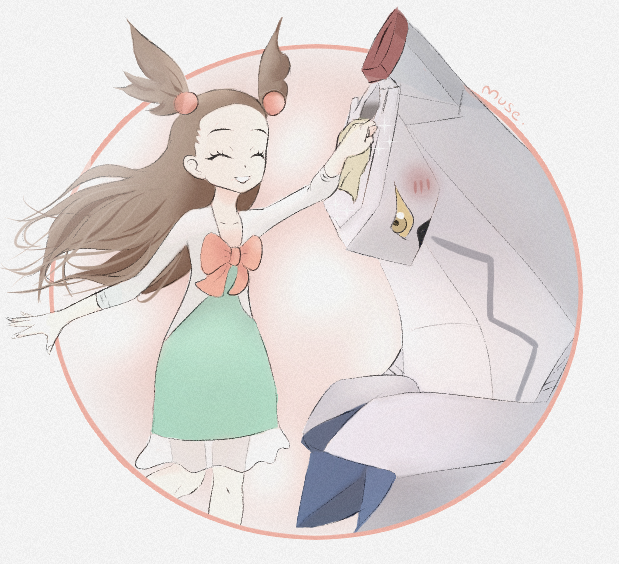 jasmine and duraludon (pokemon and 1 more) drawn by drawfag