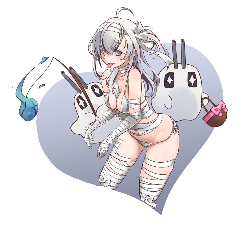 suzutsuki and chou-10cm-hou-chan (kantai collection) drawn by udukikosuke