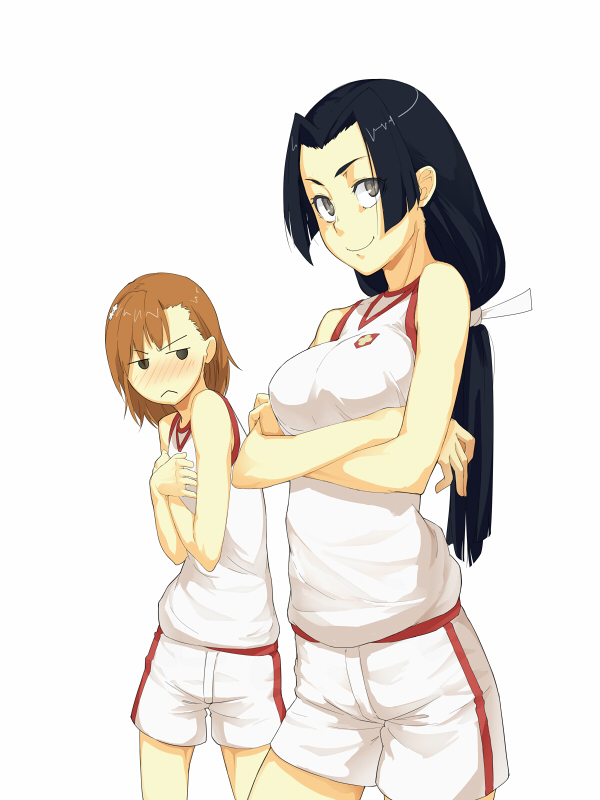 misaka mikoto and kongou mitsuko (toaru majutsu no index and 1 more) drawn by ishinoyari