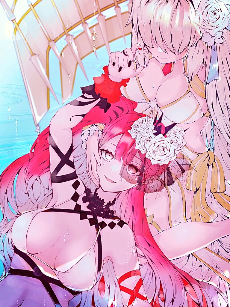 baobhan sith and morgan le fay (fate and 1 more) drawn by satou_nui