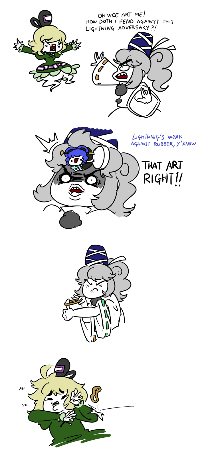 mononobe no futo, kaku seiga, and soga no tojiko (touhou) drawn by peachems_(gemu)