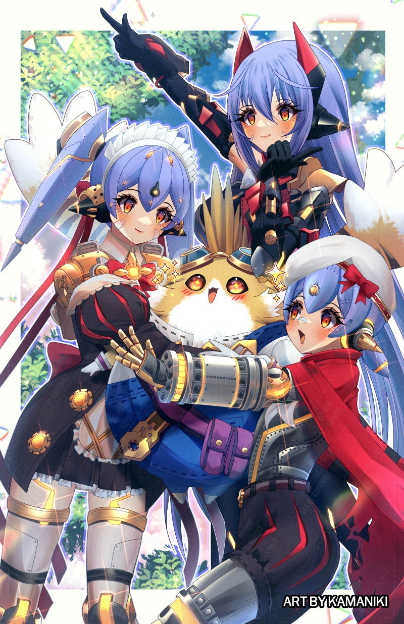 poppi, poppi qtpi, tora, poppi alpha, and poppi qt (xenoblade chronicles and 1 more) drawn by kamaniki