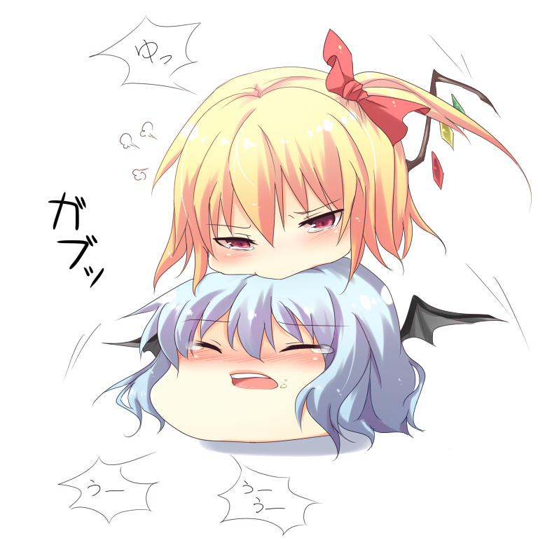 remilia scarlet and flandre scarlet (touhou) drawn by fuyu-nagi