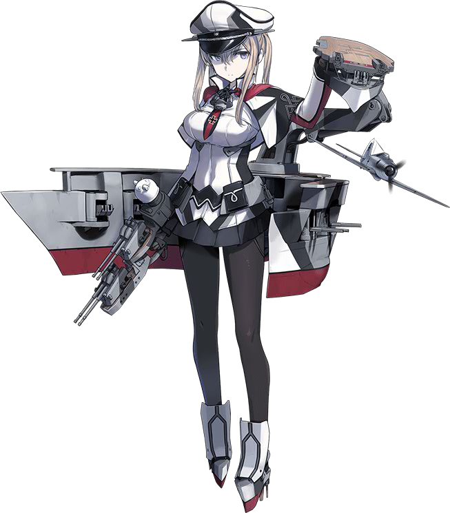 graf zeppelin and graf zeppelin kai (kantai collection) drawn by shimada_fumikane