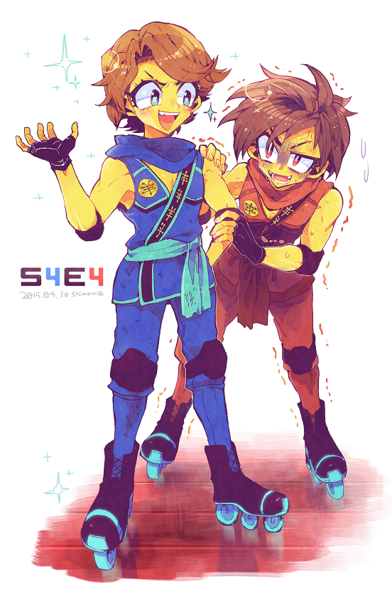 jay and kai (the lego group and 1 more) drawn by shimanie