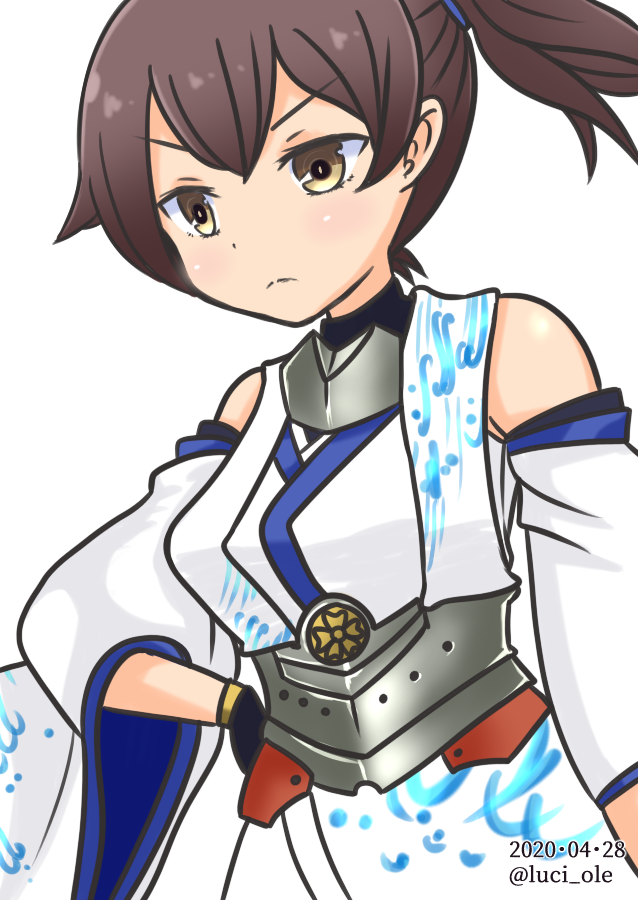 kaga (kantai collection and 1 more) drawn by luci_ole