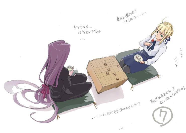 artoria pendragon, saber, and medusa (fate and 1 more) drawn by pinzu