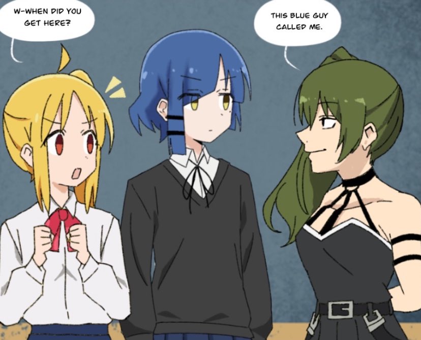 ijichi nijika, yamada ryo, and ubel (bocchi the rock! and 1 more) drawn by the_freakin_yui