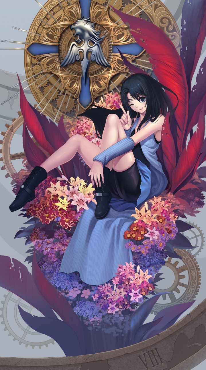 rinoa heartilly (final fantasy and 1 more) drawn by diamond_dust_(omega)