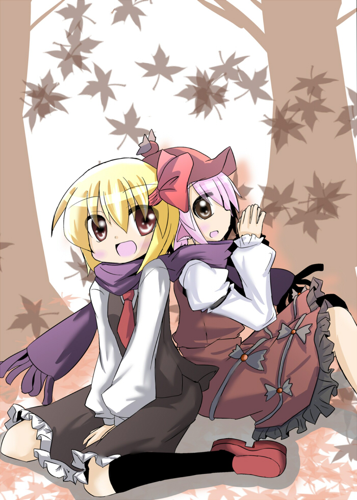 rumia and mystia lorelei (touhou) drawn by migi_nagi