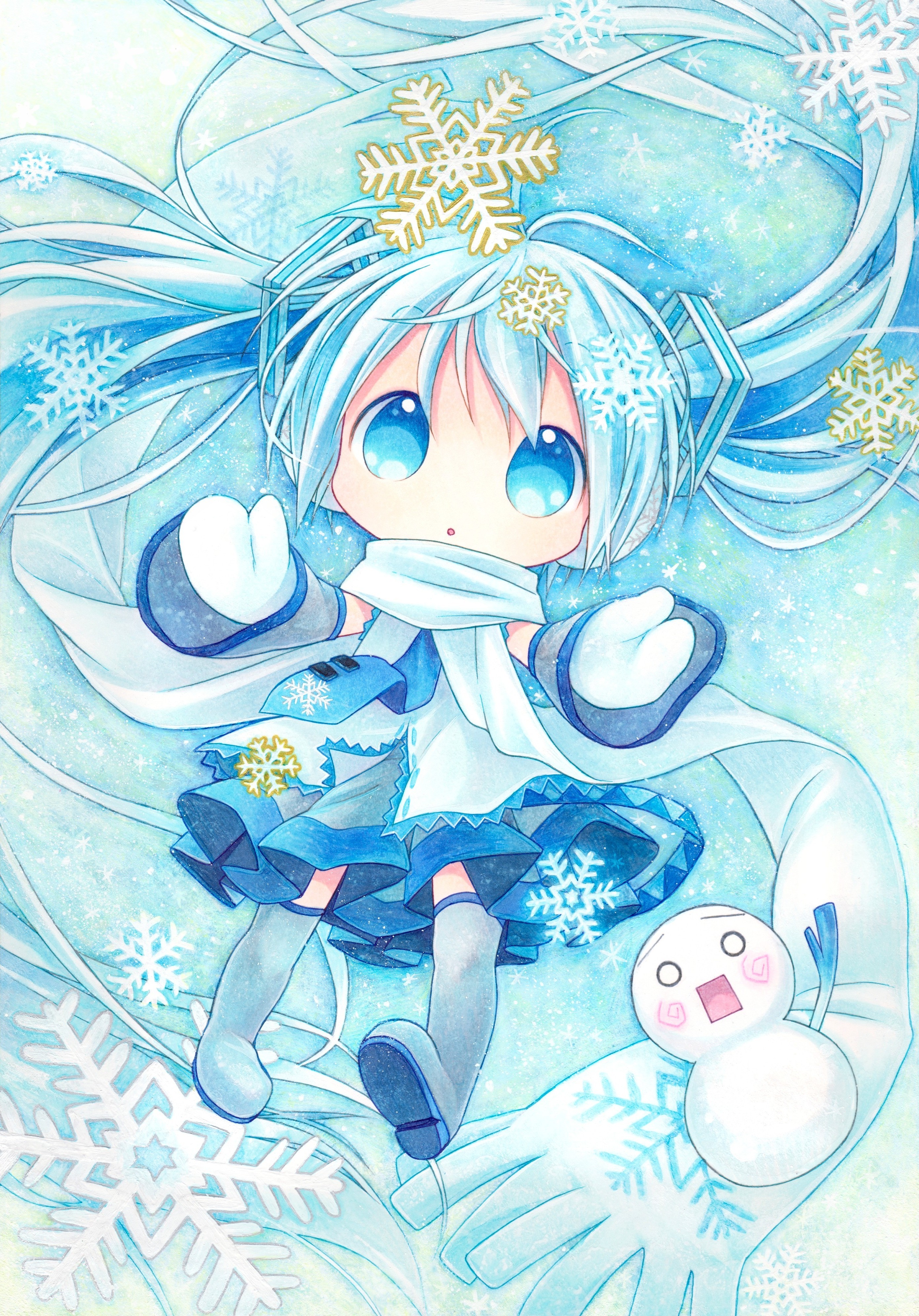 Hatsune Miku Yuki Miku Hachune Miku And Yuki Miku Vocaloid Drawn By Kagami Leo Danbooru Hatsune Miku Yuki Miku Hachune Miku And Yuki Miku Vocaloid Drawn By Kagami Leo Danbooru