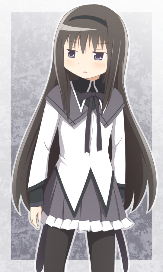 akemi homura and van darkholme (mahou shoujo madoka magica and 1 more) drawn by ran_(9ens2000)