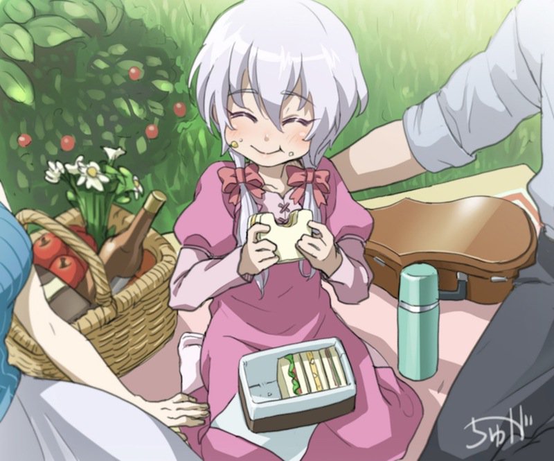 yukine chris, sonnet m. yukine, and yukine masanori (senki zesshou symphogear) drawn by tyuga