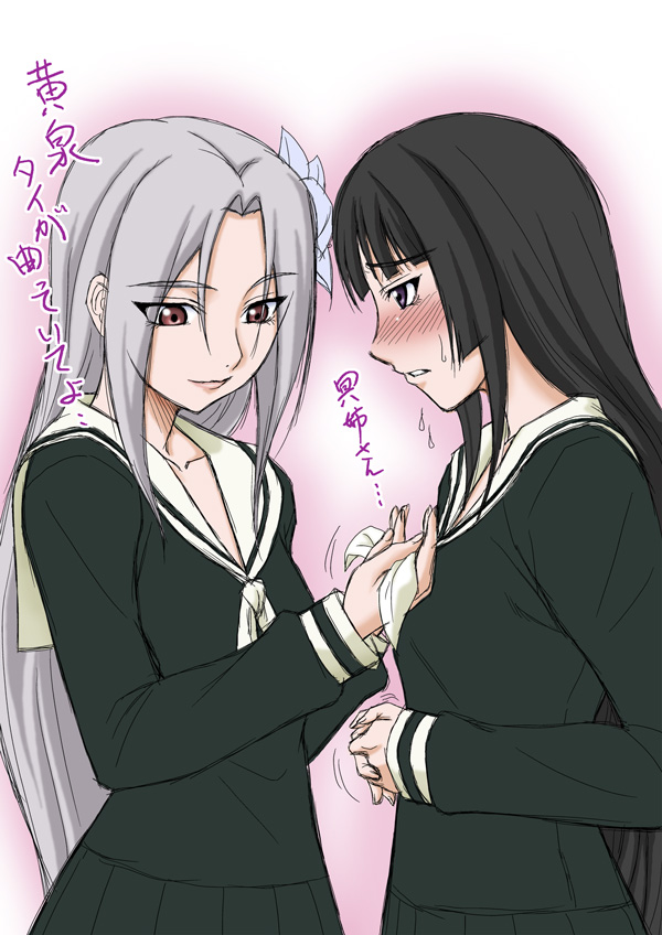 isayama yomi and isayama mei (maria-sama ga miteru and 2 more) drawn by misnon_the_great