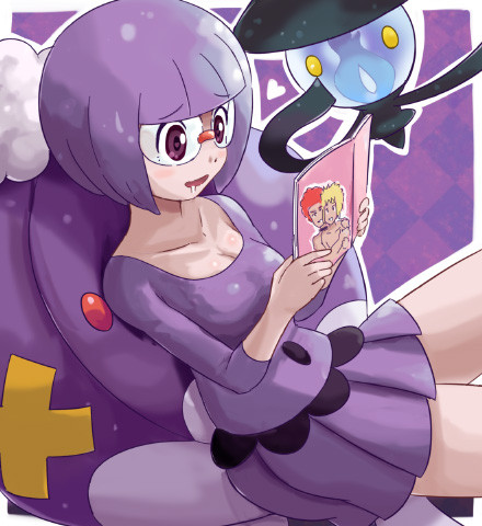 shauntal, volkner, drifblim, lampent, and flint (pokemon and 1 more) drawn by pokemoa