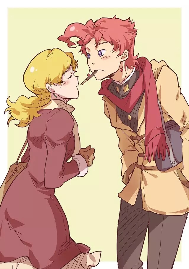 kakyoin noriaki and kujo holy (jojo no kimyou na bouken and 1 more) drawn by touming_renjian