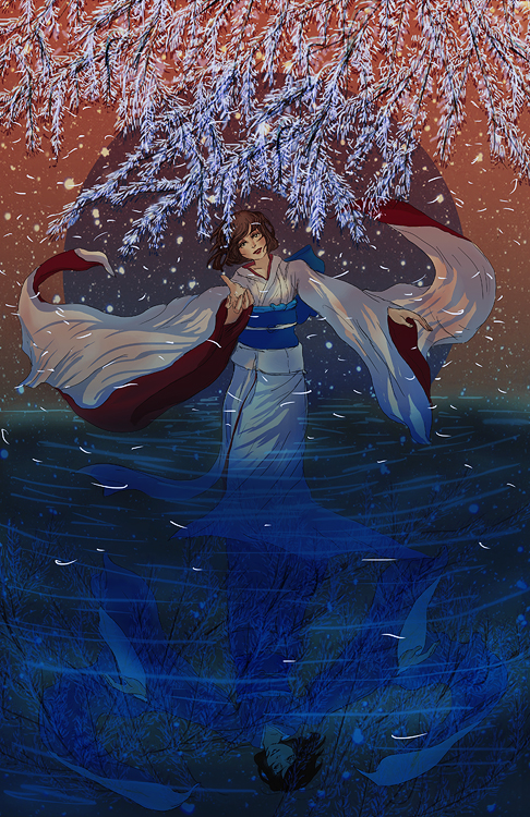 ryougi shiki and void shiki (kara no kyoukai) drawn by louscribbles