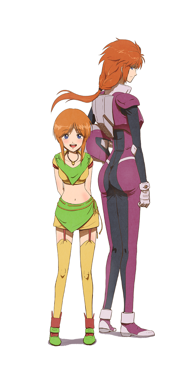 elpeo puru and marida cruz (gundam and 2 more) drawn by okome_(ssallll)