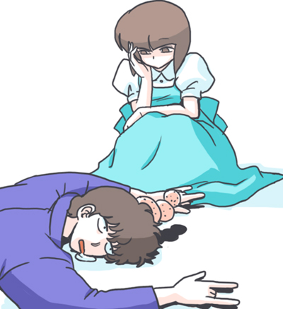 tendou nabiki and kunou tatewaki (ranma 1/2) drawn by wanta_(futoshi)