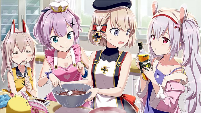 manjuu, ayanami, laffey, javelin, and z23 (azur lane) drawn by gotyou