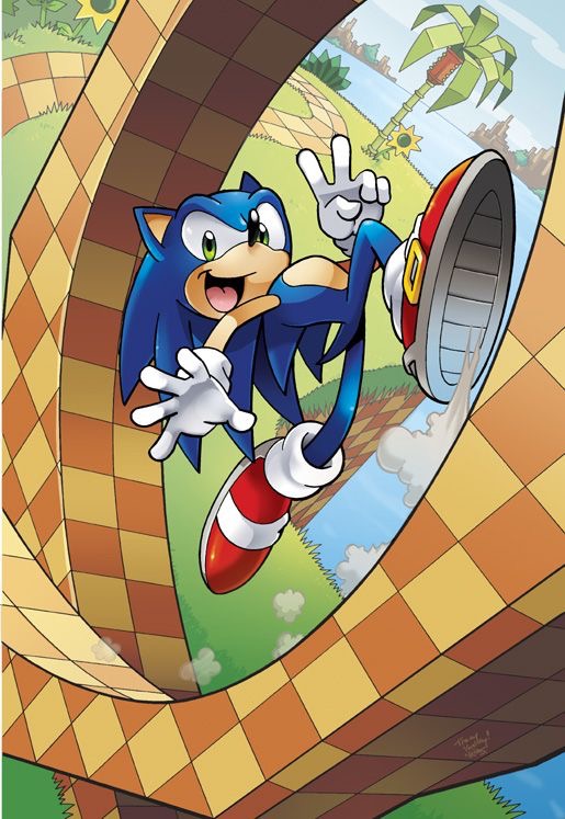 sonic the hedgehog (sonic and 1 more) drawn by matt_herms and tracy_yardley