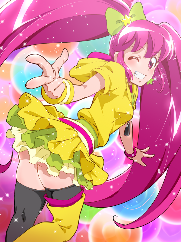 aino megumi and cure lovely (precure and 1 more) drawn by tj-type1