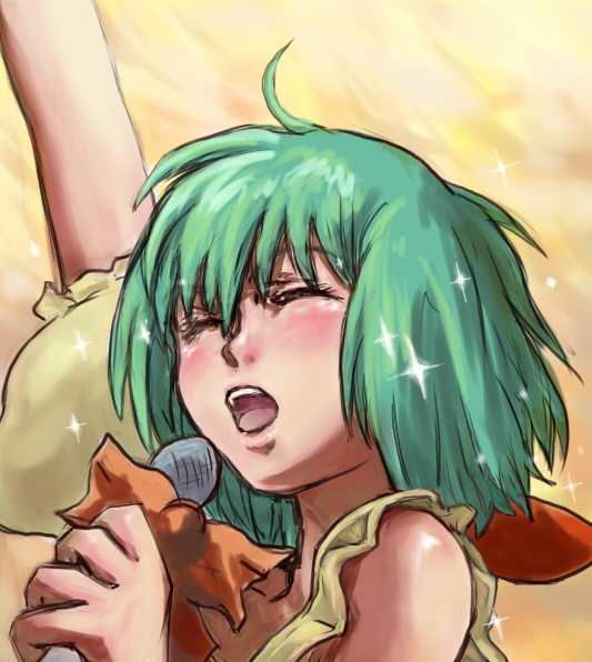 ranka lee (macross and 1 more) drawn by gaku_(wheel_of_lunokhod)