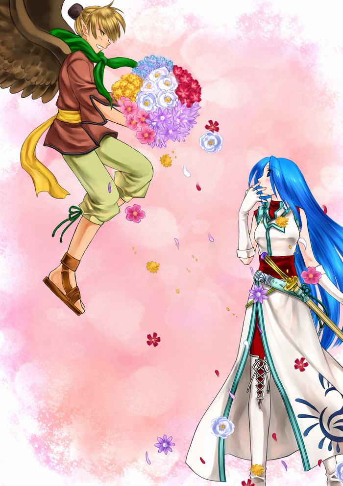 lucia and janaff (fire emblem and 2 more) drawn by bo_(774berry)